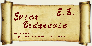 Evica Brdarević vizit kartica